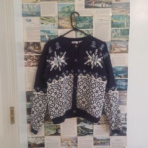 Snowflake Cardigan Sweater